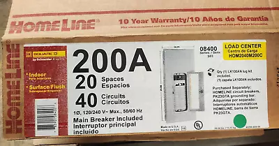 UpTo 195 NEW At MostElectric: HOM2040M200C SQUARE D 200A WITH COVER • $127.24