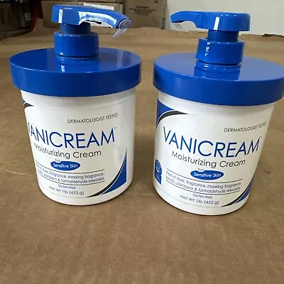 2 Pack Vanicream Moisturizing Skin Cream With Pump Dispenser - 1 Lb • $25