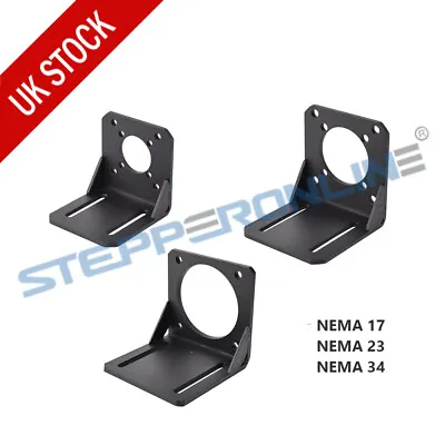 STEPPERONLINE Nema 17/23/34 Stepper Motor Mounting Bracket Steel Holder • £5.99