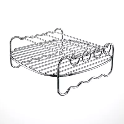 Bbq Fish Grilling Basket Air Fryer Toast Rack Stainless Steel Cooling Rack • $16.38