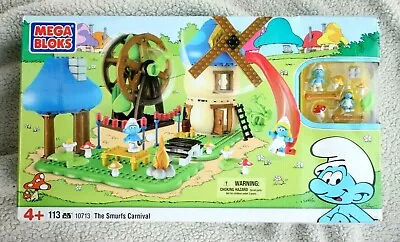 Vhtf The Smurfs Carnival Mega Bloks 10713 (113 Pcs!). Brand New Old Stock! • $149.95