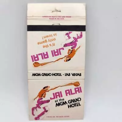 Vintage Matchcover Jai Alai MGM Grand Las Vegas  • $3.96
