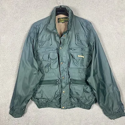 Vintage Hodgman Lakestream Fishing Jacket XXL Mens Hooded Rain Gear Windbreaker • $42.95
