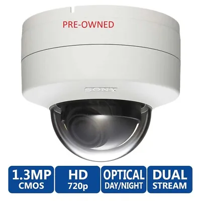  Sony SNC-DH120 Indoor HD 720p Dome Day/night IP CCTV Ipela SNC Camera 1.3MP • £24