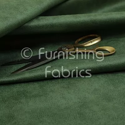 £209.99 • Buy Soft Durable 3 Layer Thick Faux Suede Green Colour Upholstery Furnishing Fabric