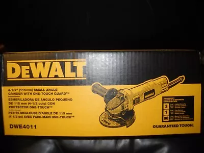 DeWalt DWE4011 7 Amp 4-1/2   Small Angle Grinder With One Touch Guard NEW • $72.90