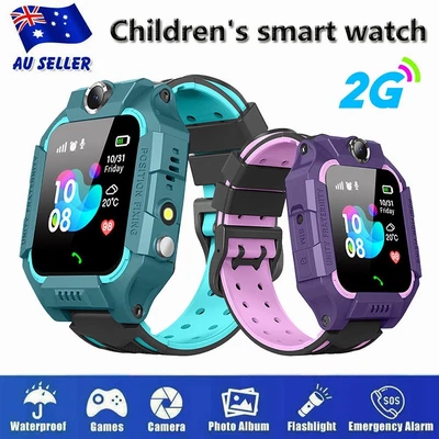 $23.49 • Buy Kids Tracker Smart Watch Phone GSM SIM Alarm Camera SOS Call For Boys Girls Gift