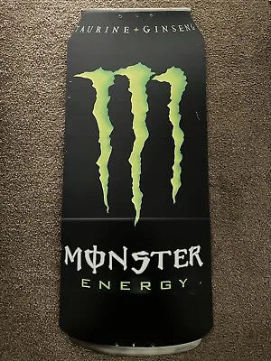 Monster Energy Drink Taurine Can Tall 4' Sign Display Ad Board • $39.99