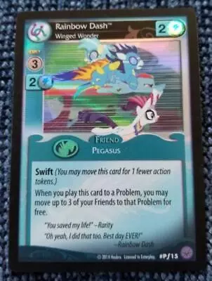 My Little Pony Rainbow Dash Winged Wonder Holo Foil Promo Card Pf15 • $19.99