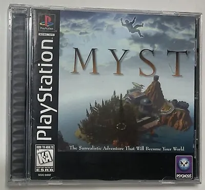 MYST Playstation Black Label PC Game Psygnosis Sunsoft Tested Works FREE SHIP • $39.99