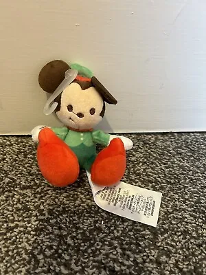 MICKEY MOUSE ELF - TINY BIG FEET (DISNEY STORE) Plush Soft Toy New • £4.99