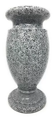 Optimum Memorial Cemetery Greek Flower Vase Simulated Lt Grey Granite Plastic • $54.99
