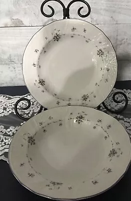 RARE MIKASA RENAISSANCE VALERIE DISCONTINUED (2) 9.25  Rimmed Soup Bowls VG • $24.99