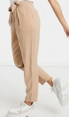 £17.99 • Buy OASIS Womens Sand Tie Waist Peg Trousers UK Size 10 #REF139