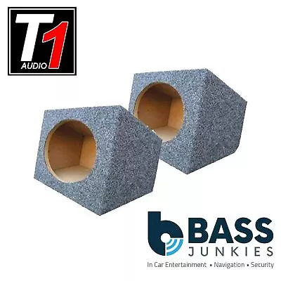 T1 Audio T1-6x9 GR Pair 6x9  Car Speaker Box Enclosure 15mm MDF Dark GREY Carpet • £34.95