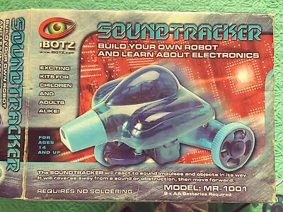 IBotz Sound Tracker MR-1001 Robot Kit Learn ELECTRONICS TOY Engineering Science • £15