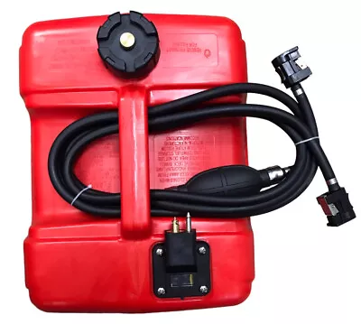 12L Fuel Tank Gas Tank Portable 3 Gallon Marine Outboard Boat Tank W/Connector • $49.99