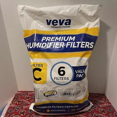 (6) VEVA Filter C Premium Humidifier Filters Replacement For HW Filter C • $29.99