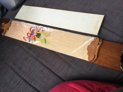 $12.50 • Buy 54x7.5 Cm Handcrafted Wooden Japanese Art Wall Hanging NWOT Unwanted Gift 
