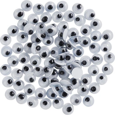 VBS Wackelaugen 12 Mm – 50 Stück, Bewegliche Pupillen, Zum Basteln & Dekorieren