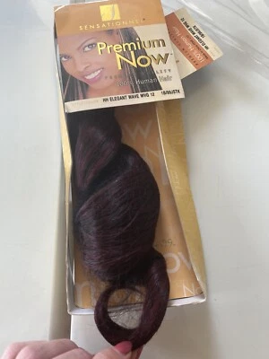 £12.99 • Buy Human Hair Weave Wvg Sensationnel Premium Now Elegant Wave 12 Inch 1b / 99j Stk