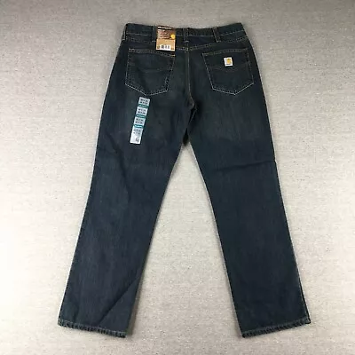 Carhartt Jeans Mens 36x32 Holter Jean Relaxed Fit Denim Pants Straight 1483 1 • $34.79