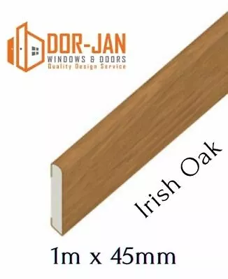 1m X 45mm Irish Oak UPVC Trim Cloaking Fillet Window Bead Trade Price • £10.98