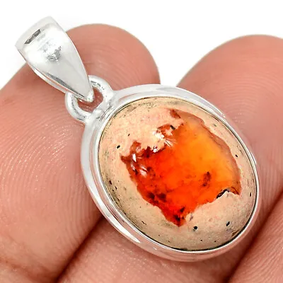 Natural Cantera Opal - Mexico 925 Sterling Silver Pendant Jewelry CP32834 • $21.99