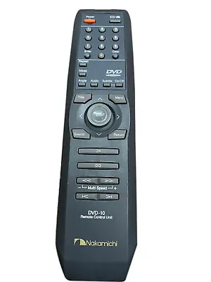 Original Nakamichi DVD Player Remote Control DVD-10 • $36.98