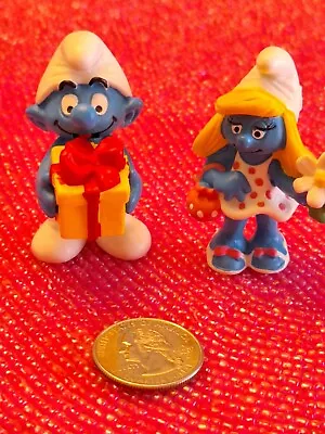 Smurfette With Flower 1993 Jokey Smurf  Rare Peyo Vtg Toy Figures • $14.95