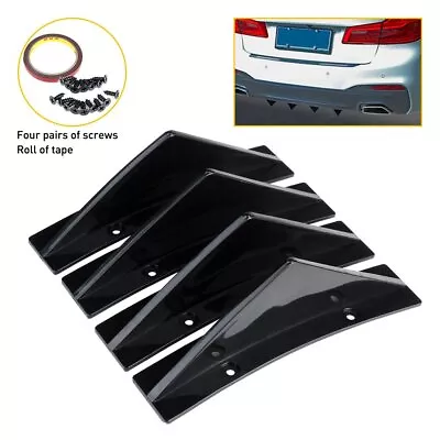 Universal Rear Bumper Diffuser Lip Splitter Shark Fin Trim Cap For Chrysler 300 • $11.99