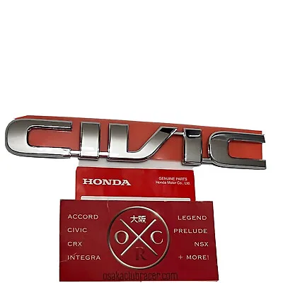 New OEM Honda Civic Hatchback Rear Emblem Badge JDM USDM 02-05 EP3 Si Type R 01 • $39.99