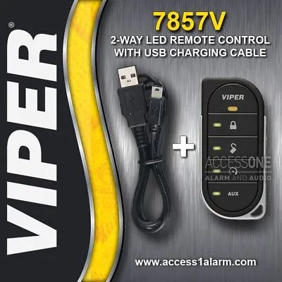 Viper 7857V 2-Way LED Remote Control With USB Charger And Manual For Viper 4806V • $80.99