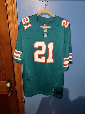 Nike Miami Dolphins NFL #21 Football Jersey  Men’s Size XL Unnamed • $30