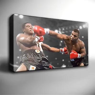 MIKE TYSON - Boxing Icon - Giclee Wall Art CANVAS Picture Prints • £41.99