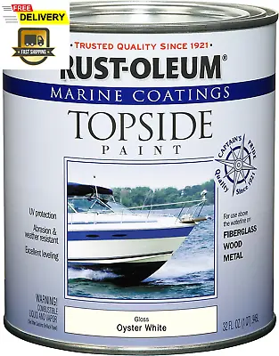 Marine Boat Wood Metal Fiberglass Topside Paint Coating Matte Oyster White NEW.. • $47.29