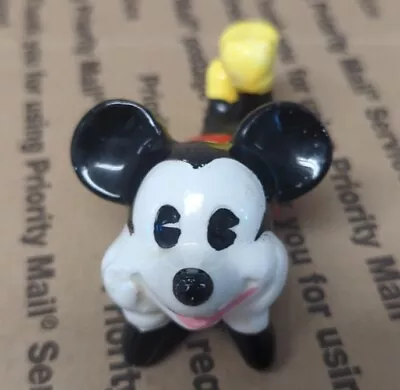 Vintage Mickey Mouse Laying Down Walt Disney Productions Ceramic Figure Japan • $14.99