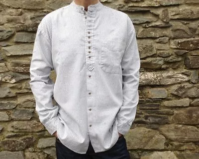 £36.99 • Buy Grandfather / Grandad Collarless Shirt. 100% Cotton. Irish