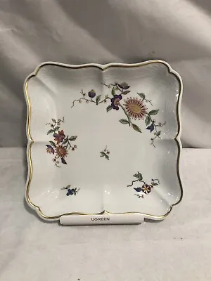 Vtg RICHARD GINORI Italy Porcelan Oriente Square Serving Tray Bowl Or Dish • $29.74