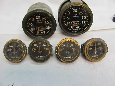 Vintage AC Brand Of Military Truck Large Jeep Gauges • $85