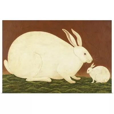 Mama Rabbit Poster Art Print Rabbit Home Decor • $39.99