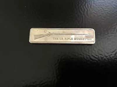 The US Rifle Musket 1861 - Sterling Silver Bar • $39.95