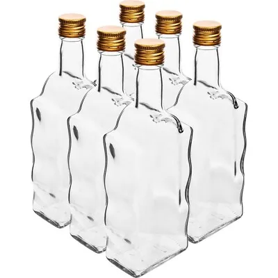 Glass Bottles Wave Shape 500ml / 50cl Home Brewing + Screw Cap FREE FAST P&P UK • £36.95