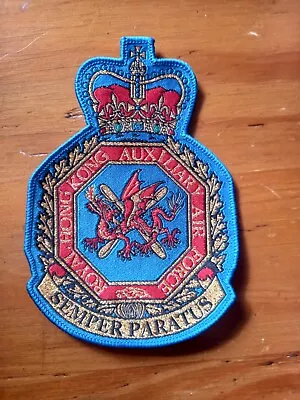 Royal Hong Kong Auxiliary Air Force Flight Suit Patch Scarce • £20