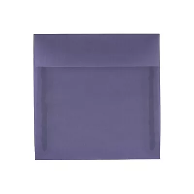 JAM Paper 5.5x5.5 Square Translucent Vellum Invitation Envelope Wisteria Purple • $30.99