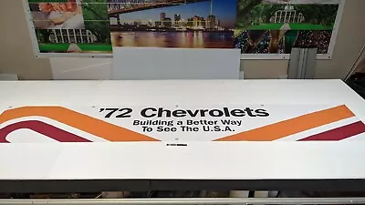 Chevrolet 72 1972 Large Vintage Style Dealer Promo Display Banner Chevy • $79