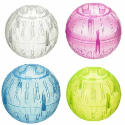 Mice Toy Hamster Ball Exercise Play Jogging Pet Plastic Small Rodent Gerbil • £3.98