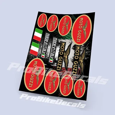 Moto Guzzi Decals Stickers Motorcycle Graphics Kit Autocollant Aufkleber Adesivi • $10.90