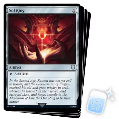 SOL RING (284) X4 The Lord Of The Rings: Tales Of Middle-earth Commander MTG • $13.19