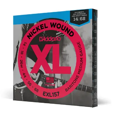 D'Addario EXL157 Baritone 14-68 Electric Guitar Strings • $10.89